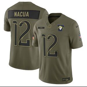 Los Ángeles Rams.  Men's Olive Green Team Jersey